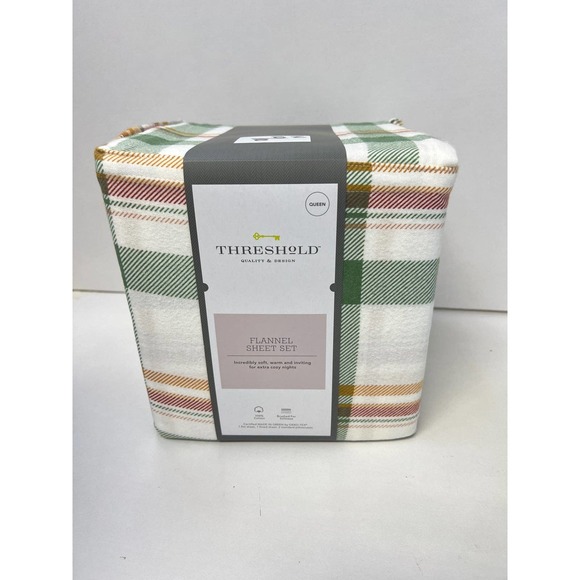Threshold Bedding Threshold Flannel Bed Sheets Set Queen Poshmark